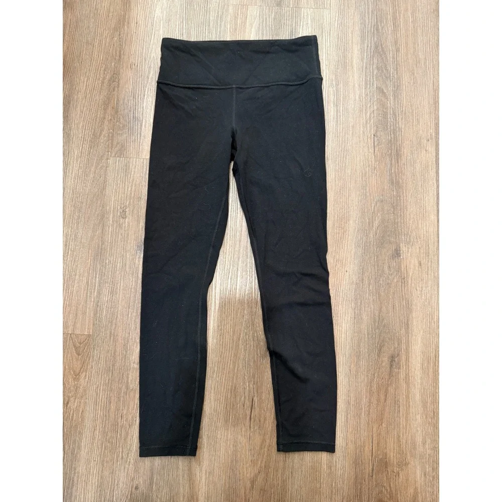 Athleta Elation 7/8 Tight Womens Small Black‎ Yoga Leggings High Rise RN 54023